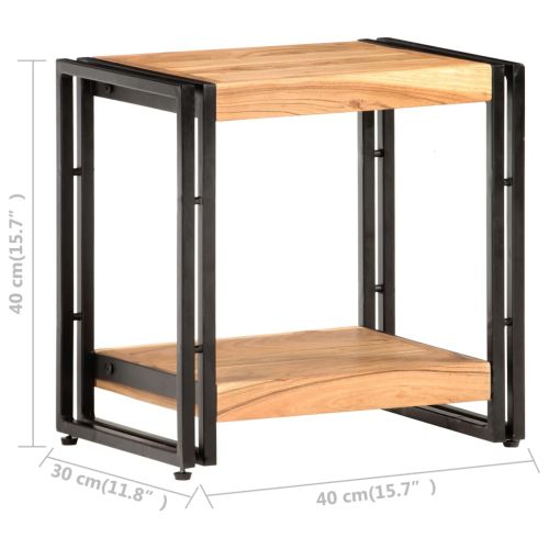 Странична маса 40x30x40 см акациево дърво масив