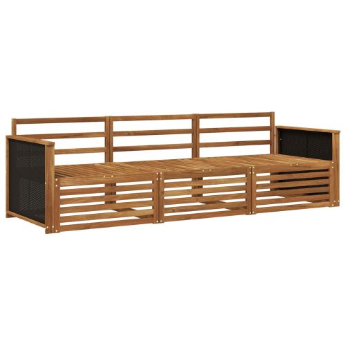 Комплект дивани за открито 3 pcs Натурално