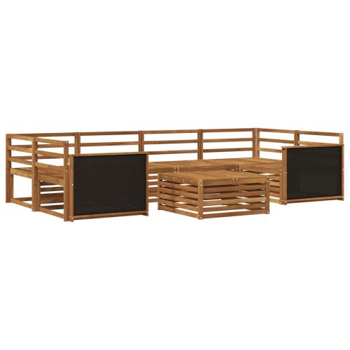Комплект дивани за открито 7 pcs Натурално