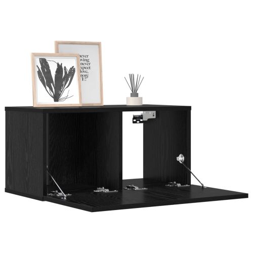Комплект ТВ шкаф 8 pcs 120 x 30 x 30 см Черен дъб