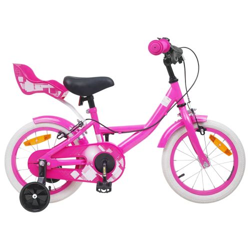 Детски Велосипед 16 инча за деца на възраст 4-6 години Розово
