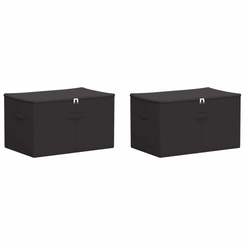 Кутия за съхранение 2 pcs Антрацит 60 х 43 х 35 см