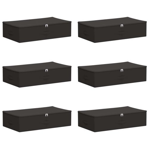 Кутия за съхранение 6 pcs Антрацит 70 x 40 x 18 см
