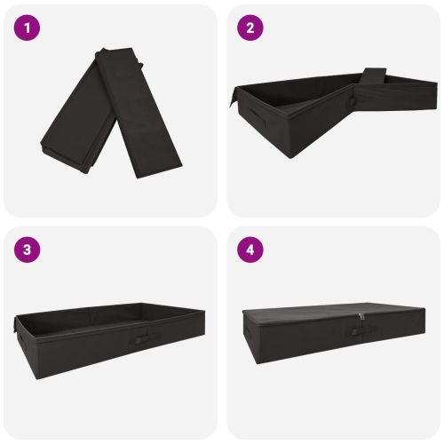 Кутия за съхранение 6 pcs Антрацит 90 x 48 x 15 см