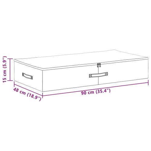 Кутия за съхранение 24 pcs Антрацит 90 x 48 x 15 см