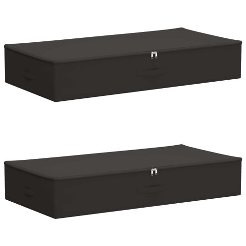 Кутия за съхранение 2 pcs Антрацит 100 x 50 x 18 см