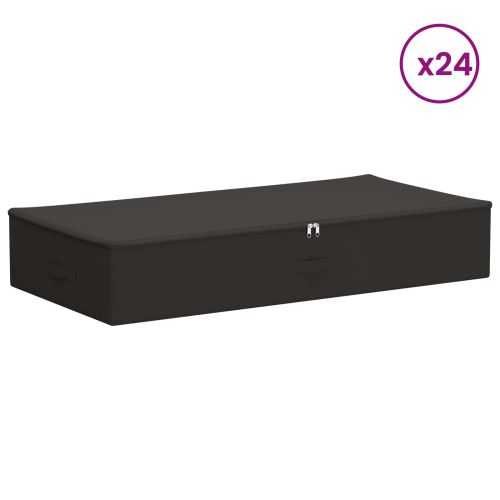 Кутия за съхранение 24 pcs Антрацит 100 x 50 x 18 см