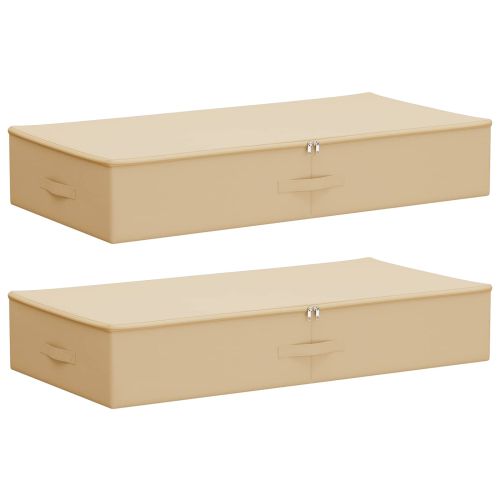 Кутия за съхранение 2 pcs Кремаво 90 x 48 x 15 см