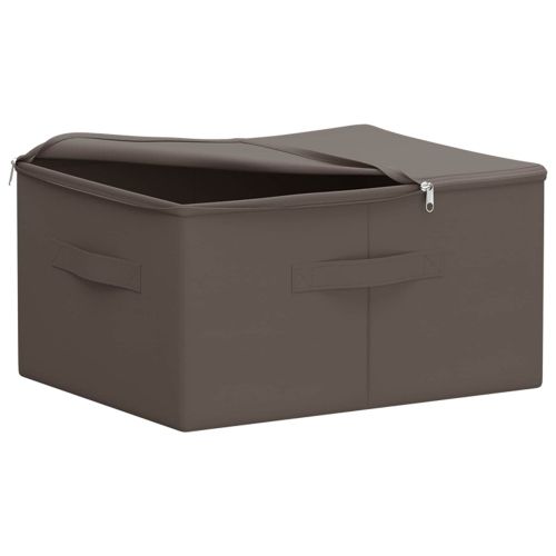 Кутия за съхранение 24 pcs Сиво 43 x 34 x 23 см Нетъкан текстил