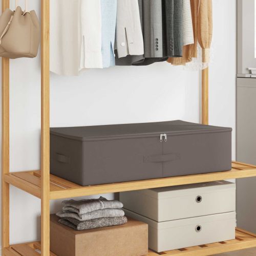 Кутия за съхранение 24 pcs Сиво 70 x 40 x 18 см Нетъкан текстил