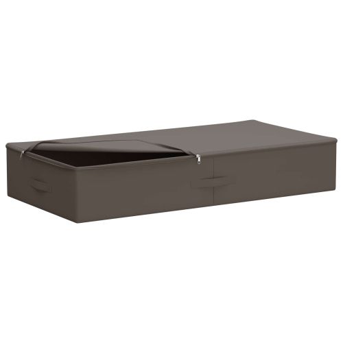Кутия за съхранение 2 pcs Сиво 90 x 48 x 15 см Нетъкан текстил