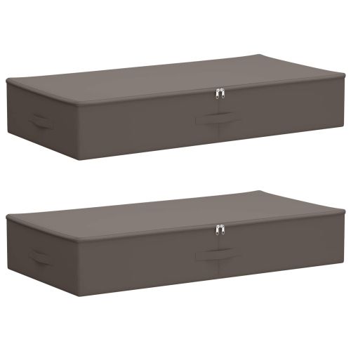 Кутия за съхранение 2 pcs Сиво 100 x 50 x 18 см Нетъкан текстил