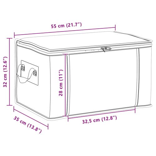 Кутийка за съхранение с прозрачен страничен прозорец 2 pcs