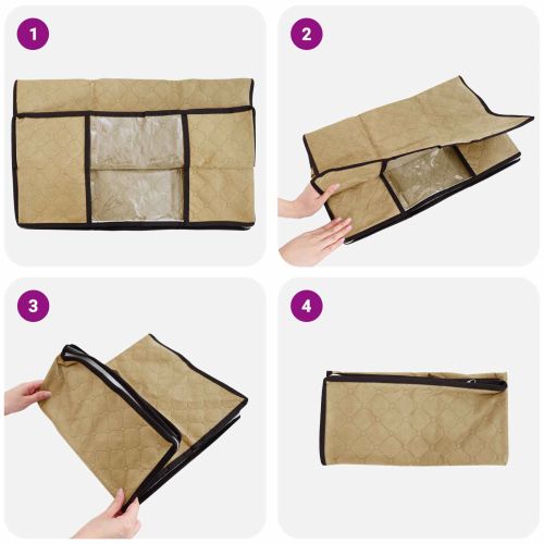 Кутийка за съхранение с прозрачен страничен прозорец 6 pcs
