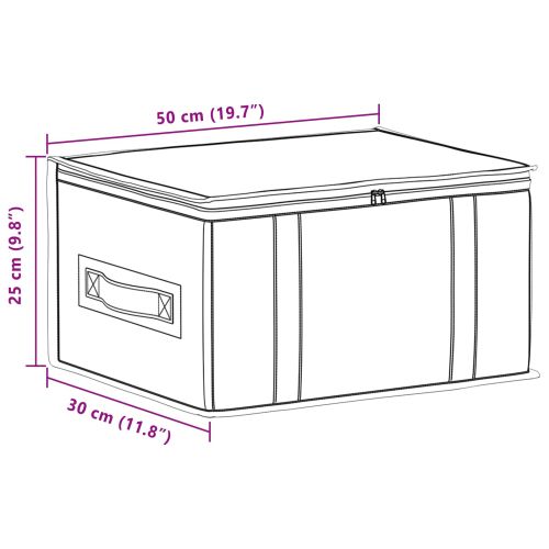 Кутия за съхранение с прозрачна горна част 6 pcs Антрацит