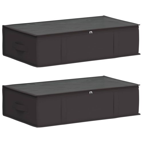 Кутия за съхранение с прозрачна горна част 2 pcs Антрацит