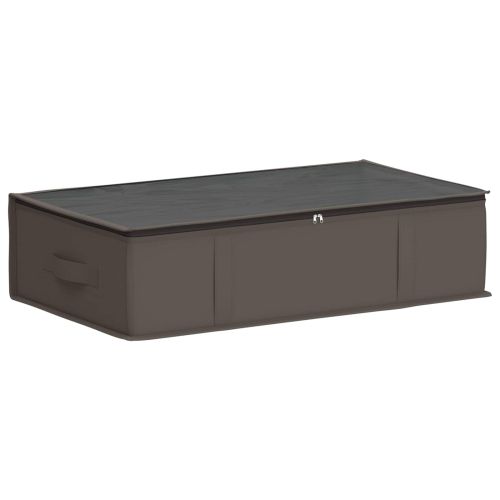 Кутия за съхранение с прозрачна горна част Сиво 70 x 40 x 18 см