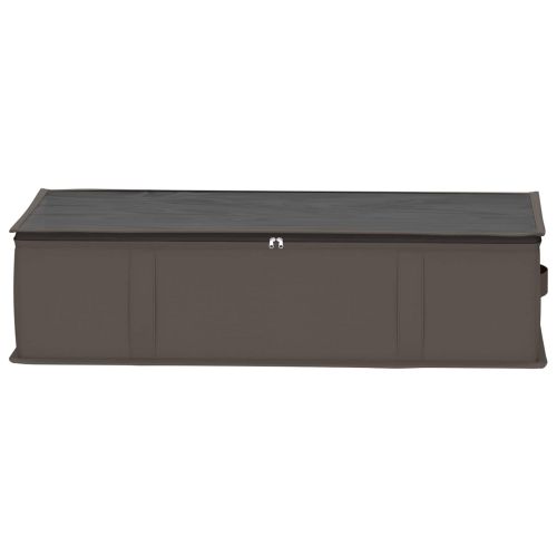 Кутия за съхранение с прозрачна горна част Сиво 70 x 40 x 18 см