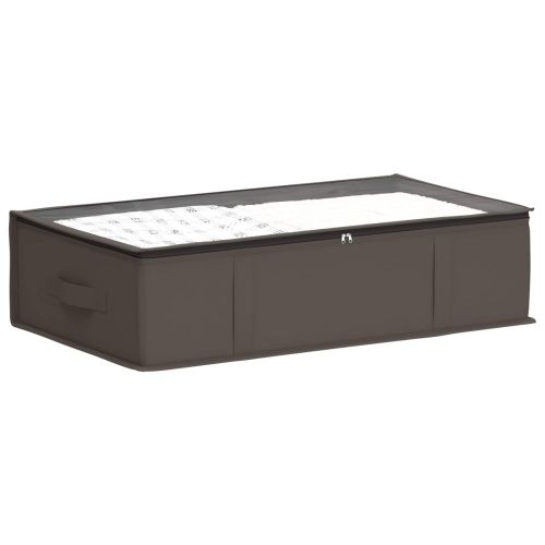 Кутия за съхранение с прозрачна горна част 2 pcs Сиво