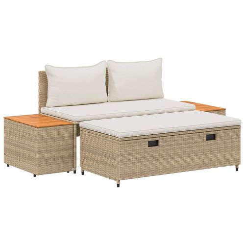 Комплект дивани за открито 4 -Seater 4 pcs 55 x 30 x 39 см