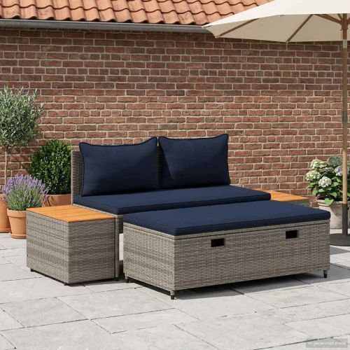 Комплект дивани за открито 4 -Seater 4 pcs 55 x 30 x 39 см