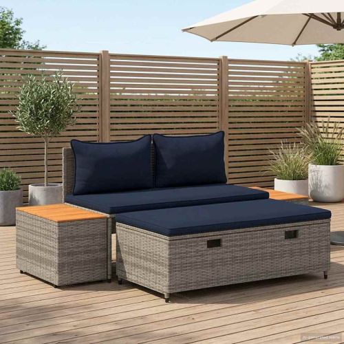 Комплект дивани за открито 4 -Seater 4 pcs 55 x 30 x 39 см