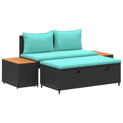 Комплект дивани за открито 4 -Seater 4 pcs 55 x 30 x 39 см