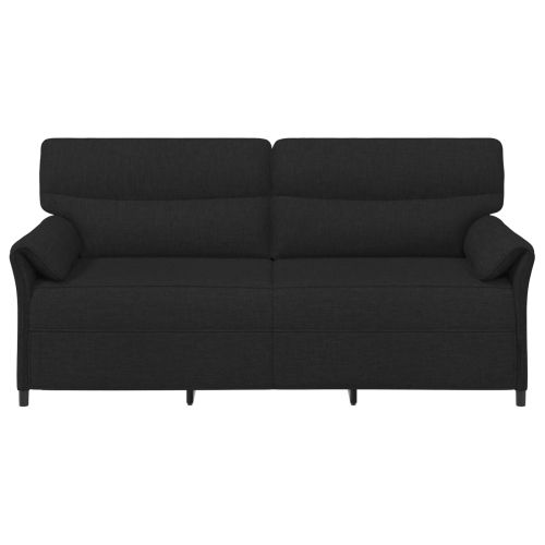 3-местен диван Черно 198 x 83 x 95 см Текстил
