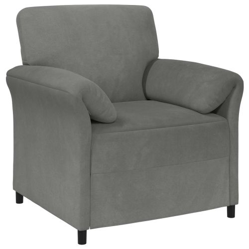 Диван с едно seating Тъмносиво 88 x 83 x 95 см Кадифе