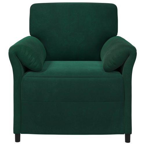 Диван с едно seating Тъмнозелено 88 x 83 x 95 см Кадифе