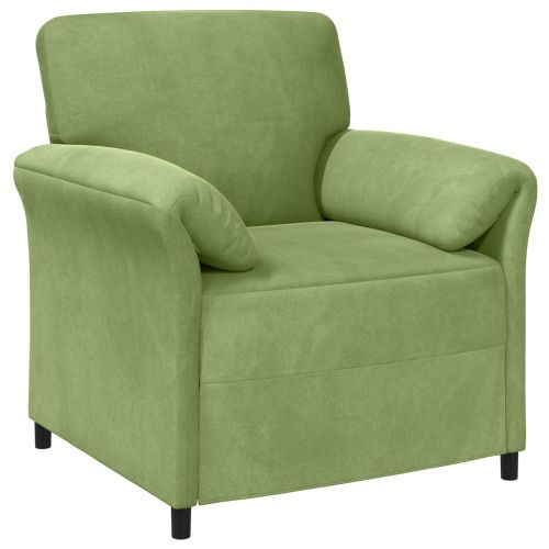 Диван с едно seating Светло зелено 88 x 83 x 95 см Кадифе