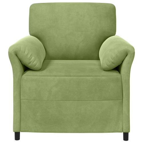 Диван с едно seating Светло зелено 88 x 83 x 95 см Кадифе
