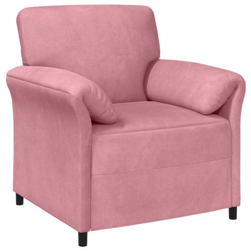 Диван с едно seating Розово 88 x 83 x 95 см Кадифе