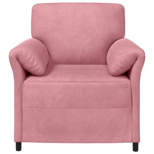 Диван с едно seating Розово 88 x 83 x 95 см Кадифе