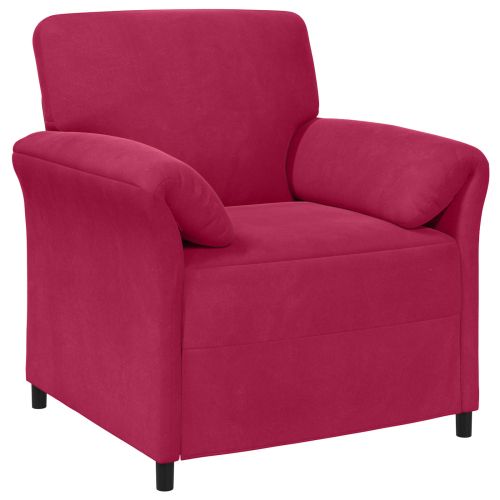 Диван с едно seating Виненочервен 88 x 83 x 95 см Кадифе