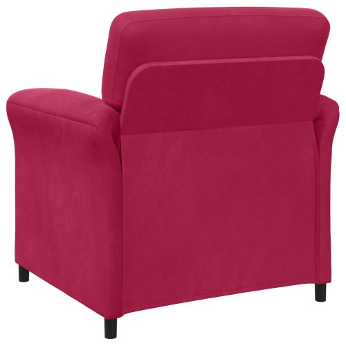Диван с едно seating Виненочервен 88 x 83 x 95 см Кадифе