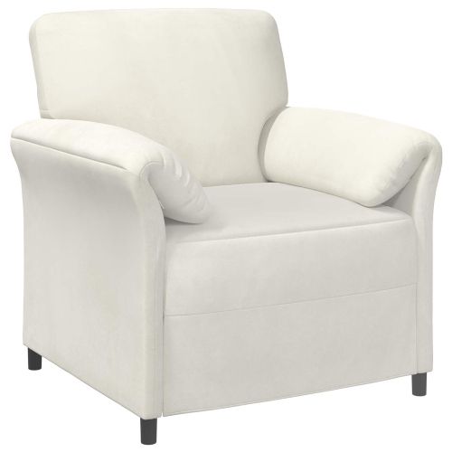 Диван с едно seating Кремаво 88 x 83 x 95 см Кадифе