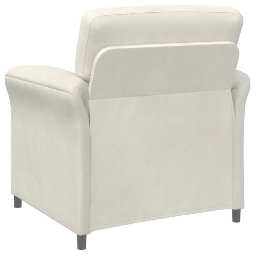 Диван с едно seating Кремаво 88 x 83 x 95 см Кадифе