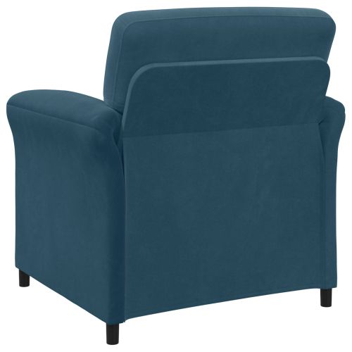 Диван с едно seating Синьо 88 x 83 x 95 см Кадифе