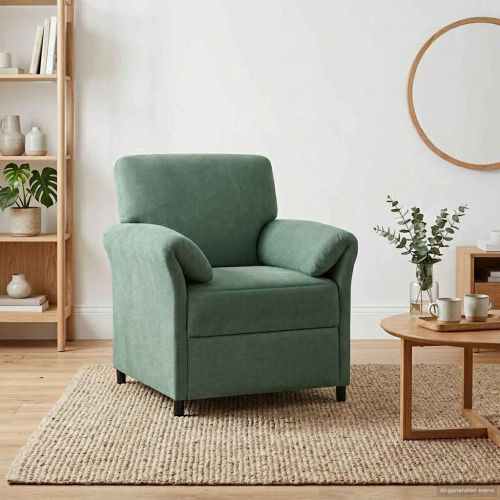 Диван с едно seating Морско зелено 88 x 83 x 95 см Кадифе
