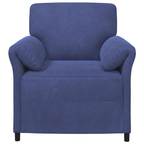 Диван с едно seating Полицейско синьо 88 x 83 x 95 см Кадифе