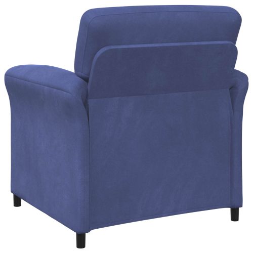 Диван с едно seating Полицейско синьо 88 x 83 x 95 см Кадифе