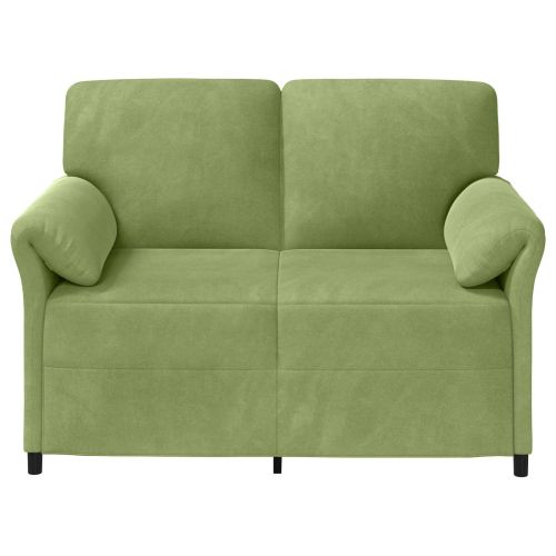 Двуместна софа Светло зелено 138 x 83 x 95 см Кадифе