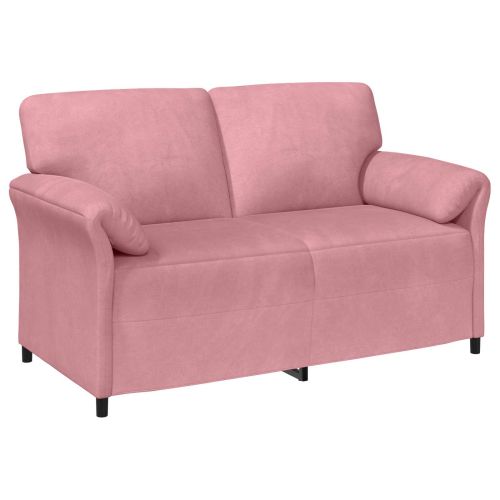 Двуместна софа Розово 158 x 83 x 95 см Кадифе