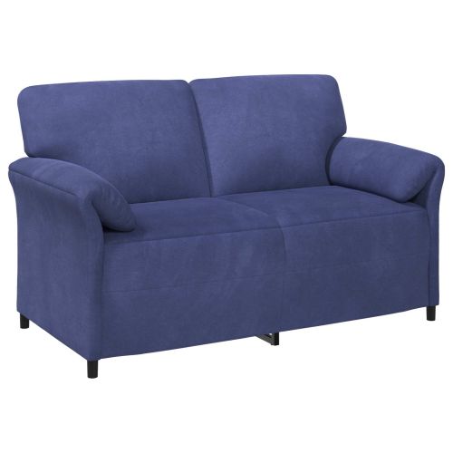Двуместна софа Полицейско синьо 158 x 83 x 95 см Кадифе