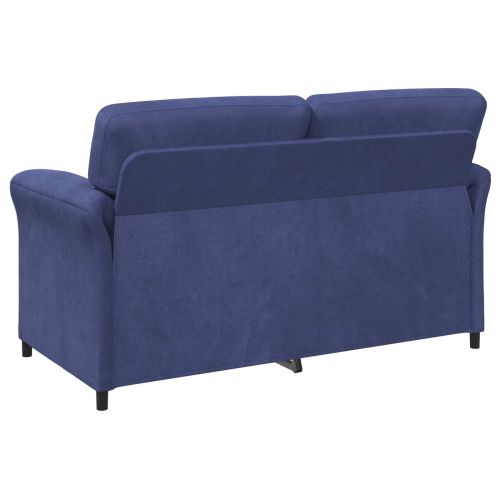 Двуместна софа Полицейско синьо 158 x 83 x 95 см Кадифе
