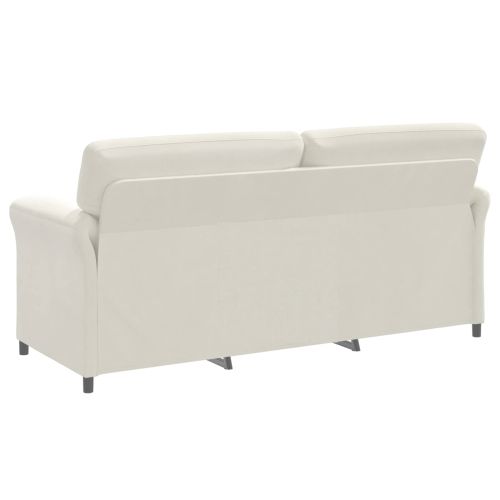 3-местен диван Кремаво 198 x 83 x 95 см Кадифе