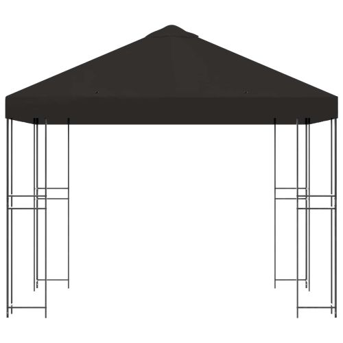 Шатра 3 x 3 m Антрацит Полиестер и стомана 190 gsm