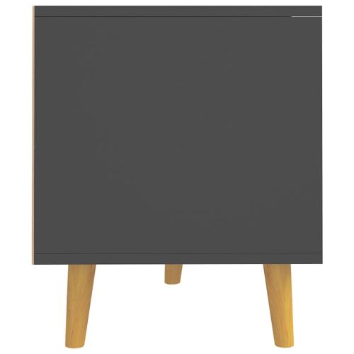ТВ шкаф, сив, 90x40x48,5 см, инженерно дърво