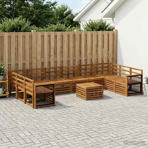 Комплект дивани за открито 8 pcs Натурално